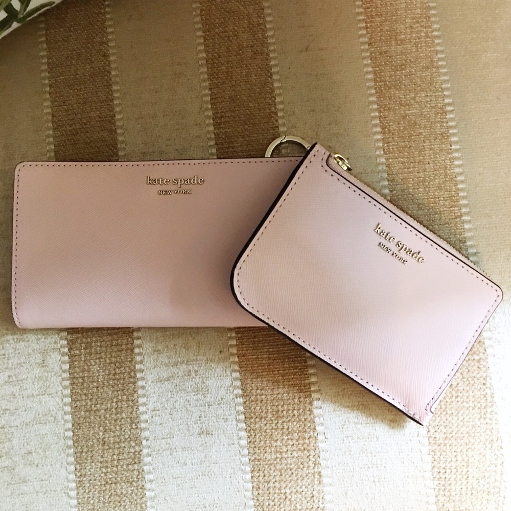 Kate Spade Warm Vellum Wallet And Card Holder Set